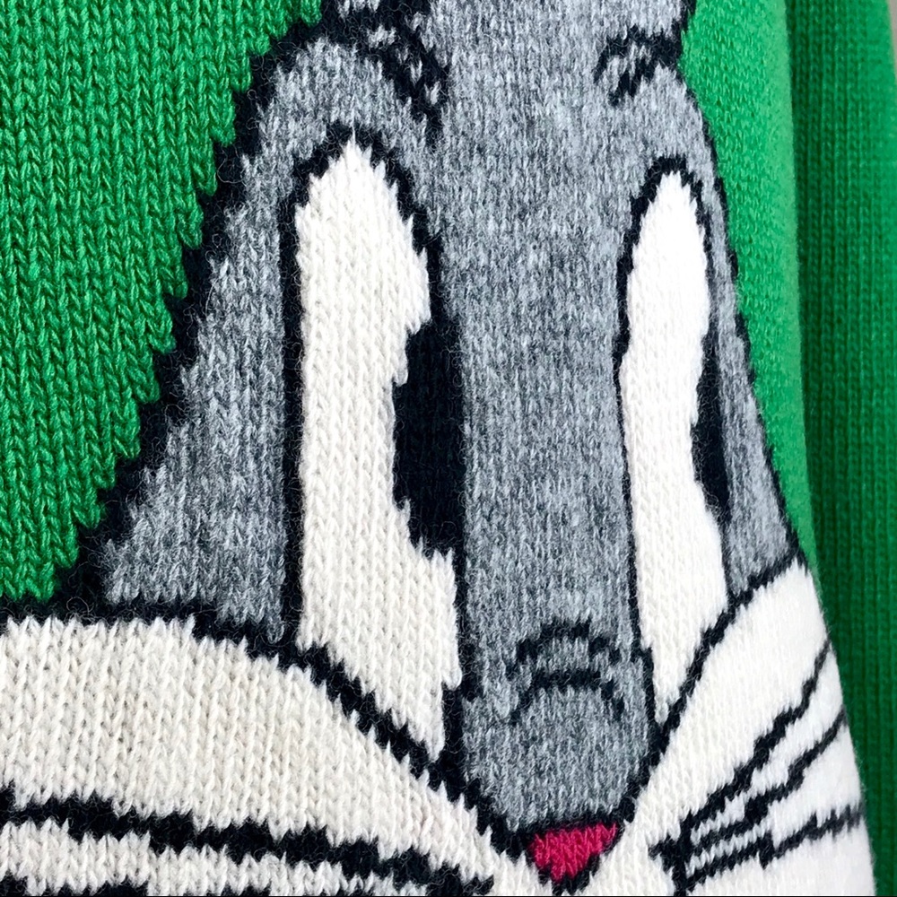 Gucci Green Bugs Bunny Wool Sweater Sega Guccy - Picture 5 of 8